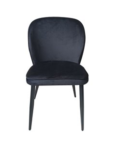 Velvet Dining Chair Black | Stalwart DA-WW166 2