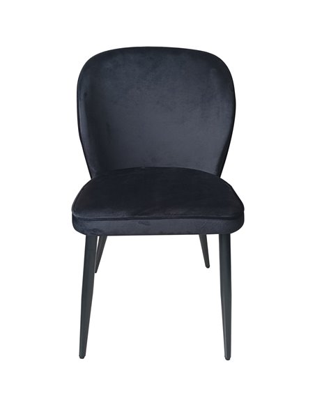 Velvet Dining Chair Black | Stalwart DA-WW166