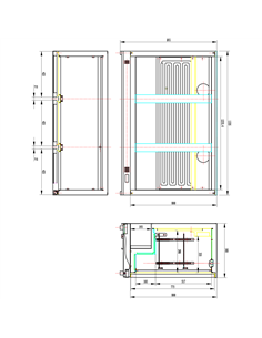 Back bar cooler 3 sliding doors 300 litres Black | DA-BC03PS 2