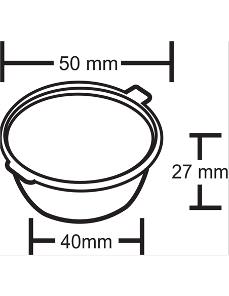 1000pcs Plastic Sauce Cup with Hinged Lid Clear 1.5oz/42ml | DA-JLB1