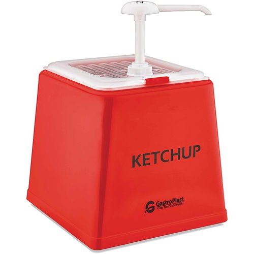 Ketchup Pump Dispenser Stand 1x2.5 litre pump Plastic | Stalwart DA-GDK01