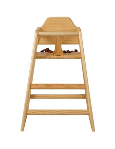 Restaurant Wood High Chair Natural | DA-GS6003NATURAL 2