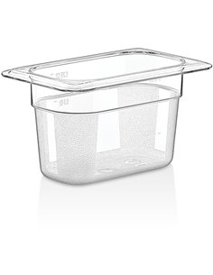 Polycarbonate Gastronorm Pan GN1/9 Depth 100mm Clear (pack of 3)| DA-P8194