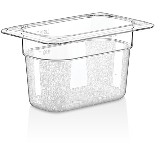 Polycarbonate Gastronorm Pan GN1/9 Depth 100mm Clear (pack of 3)| DA-P8194
