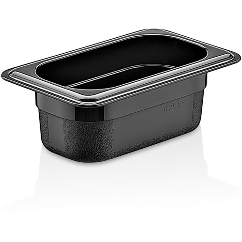 Polypropylene Gastronorm Pan GN1/9 Depth 65mm Black | Stalwart DA-GNPP1965B