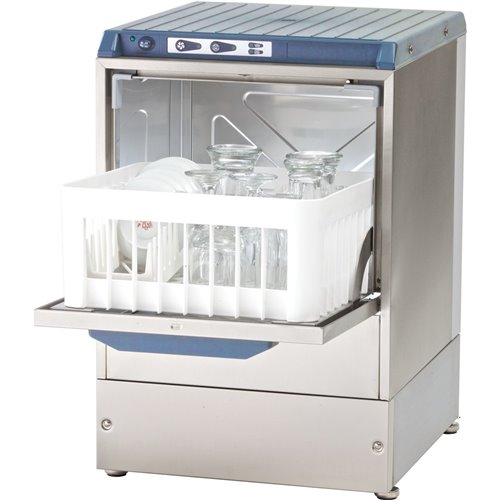 Commercial Glasswasher 800-1000 glasses/hour 350mm basket Gravity drain 13A | Omniwash 3500ST