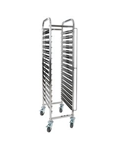 Rack/Tray/Pan Trolley Stainless steel Bakery 600x400mm 15 tier 470x620x1700mm | DA-RT6415