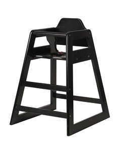 Restaurant Wood High Chair Black | DA-GS6003BLACK