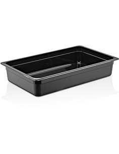 Polypropylene Gastronorm Pan GN1/1 Depth 100mm Black | Stalwart DA-GNPP11100B