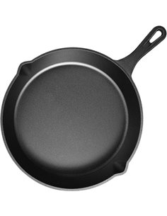 Premium Round 10&quot Cast Iron Skillet Pan| DA-CF22646