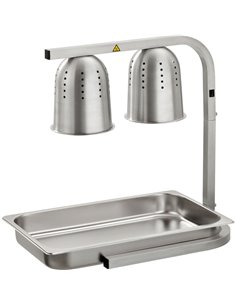 Commercial Food Warmer 2 heating lamps GN1/1 | DA-WL550