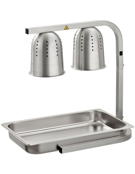 Commercial Food Warmer 2 heating lamps GN1/1 | DA-WL550