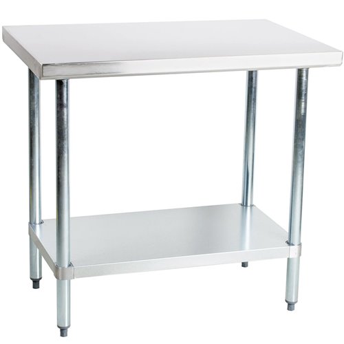 Commercial Work table Stainless steel Bottom shelf 1000x750x900mm | DA-WTG750X1000