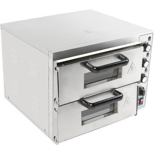Electric Pizza oven 2 Chambers | Stalwart DA-MLP2ST