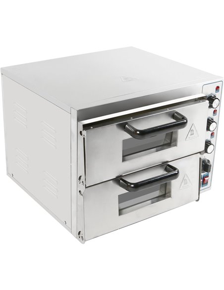 Electric Pizza oven 2 Chambers | Stalwart DA-MLP2ST