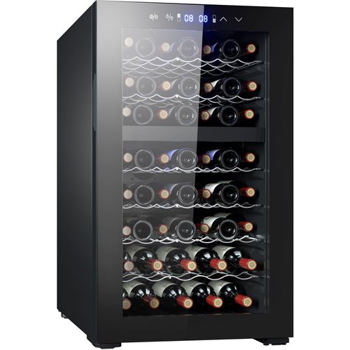 Professional Wine cooler Dual zone Stainless steel 52 bottles | Stalwart DA-JC128WD