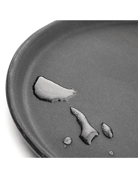 Non-skid Serving tray Fiberglass Round 18&quot Black | DA-WHF1800