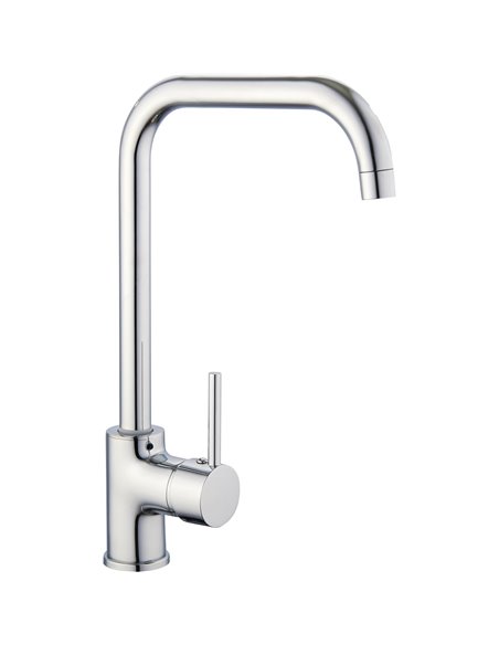 Basin Mixer Tap with Stainless Steel Spout Single Lever Chrome | DA-70000058