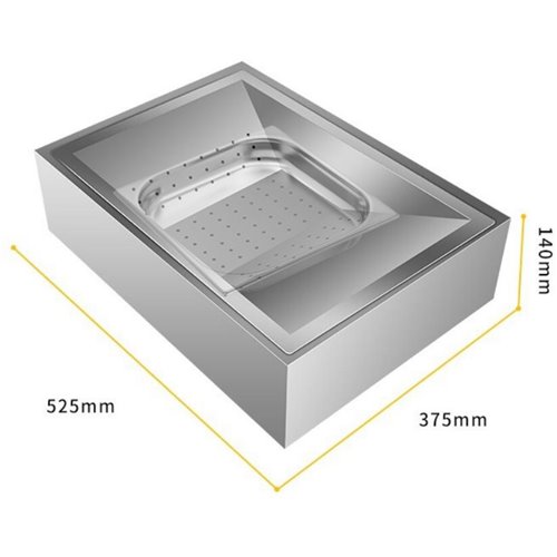 Table Top Chip Station Stainless Steel | DA-FFS01A