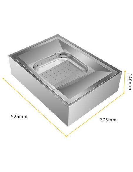 Table Top Chip Station Stainless Steel | DA-FFS01A
