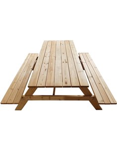 Beer Garden Table Picnic Bench - 160x160x75cm|DA-572006 2