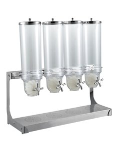 Commercial Cereal Dispenser 4x4 litres Quadruple | DA-SCD04B