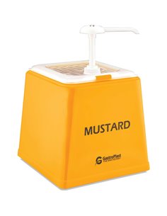 Mustard Pump Dispenser Stand 1x2.5 litre pump Plastic | Stalwart DA-GDH01
