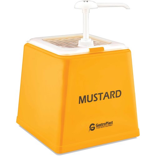 Mustard Pump Dispenser Stand 1x2.5 litre pump Plastic | Stalwart DA-GDH01