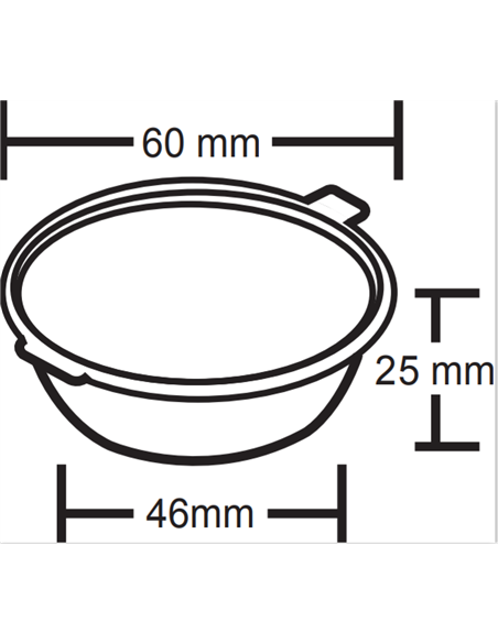 1000pcs Plastic Sauce Cup with Hinged lid Clear 2oz/59ml | DA-JLB2