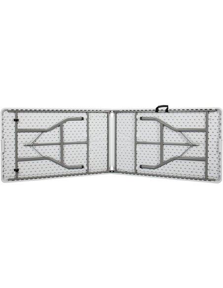 8ft White Rectangular Catering Folding Table 2400 x 760mm