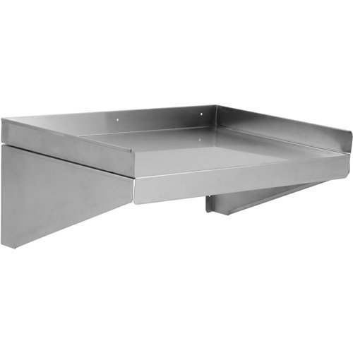 Wall shelf 1 level 3 sides upturn 1200x400x254mm Stainless steel | DA-WSW400120B