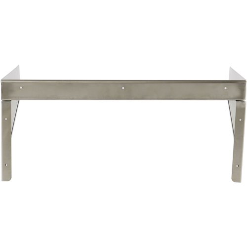 Wall shelf 1 level 3 sides upturn 1200x400x254mm Stainless steel | DA-WSW400120B