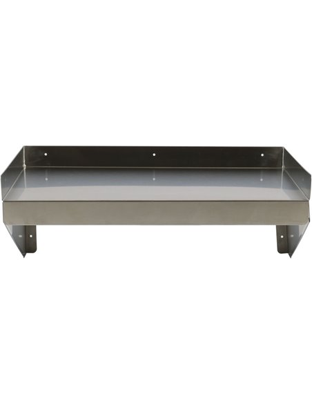 Wall shelf 1 level 3 sides upturn 1200x400x254mm Stainless steel | DA-WSW400120B