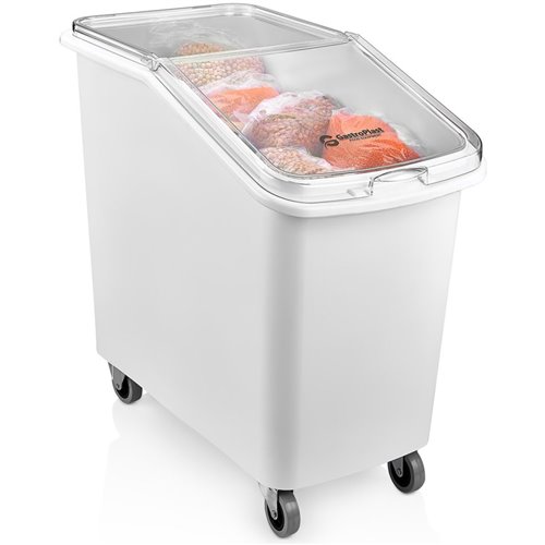 Mobile Ingredient Bin 100 litre Transparent lid | Stalwart DA-GIB01