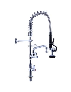 Pre Rinse Spray Unit with Swing faucet Deck mount Single inlet Height 600mm Stainless steel | Stalwart EQ7803A08