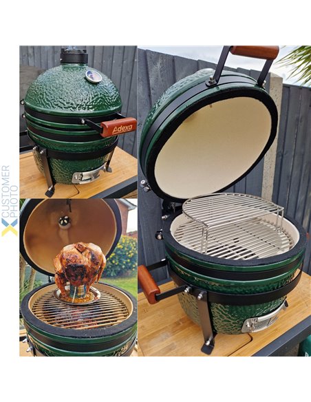 16&quot Ceramic Kamado BBQ Grill Egg | DA-SEMiniMax