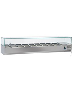 Refrigerated Servery Prep Top 2000mm 9xGN1/3 Depth 800mm | Stalwart DA-PT36