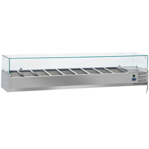 Refrigerated Servery Prep Top 2000mm 9xGN1/3 Depth 800mm | Stalwart DA-PT36