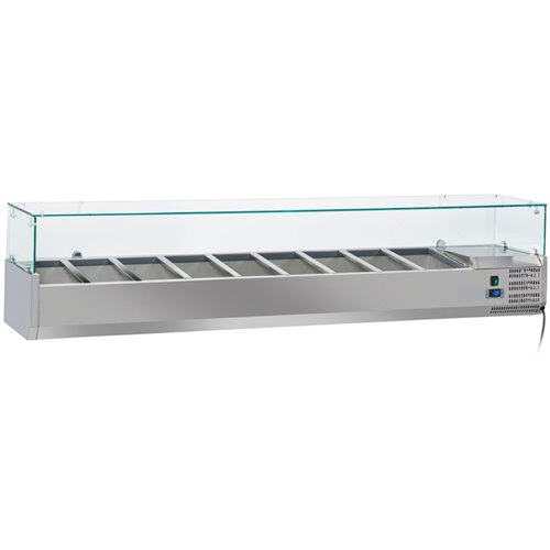 Refrigerated Servery Prep Top 2000mm 9xGN1/3 Depth 800mm | Stalwart DA-PT36