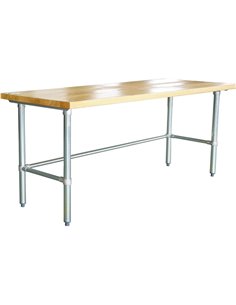 Bakery Work table Wood top 1800x600x900mm | DA-RWTG600X1800