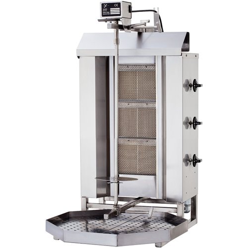 Commercial Gyros/Kebab grill Gas Fixed body Top motor 3 burners 10.5kW | Stalwart DA-DN220