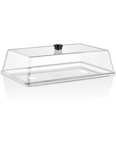 Polycarbonate Tray with Dome cover 410x260mm Clear | Stalwart DA-GFT17-GF17