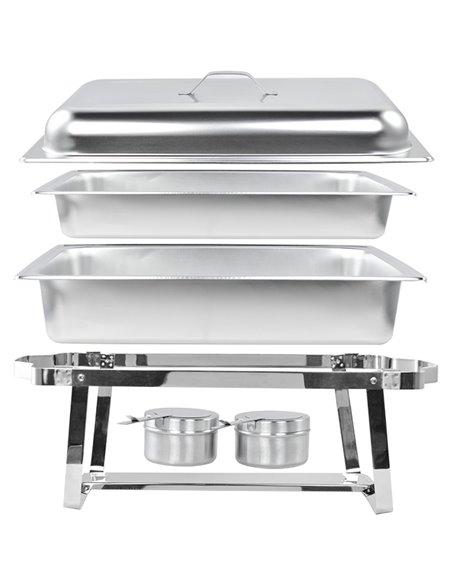 Chafing Dish GN1/1 Stainless steel 9 litres | Stalwart DA-VICCDSV9A1