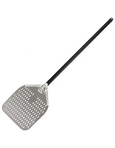 Pizza Peel 12'' square Perforated Metal handle Length 140cm | Stalwart DA-SPP14012S