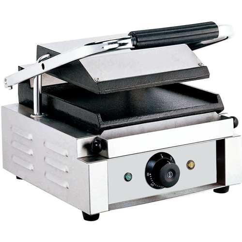 Heavy Duty Panini Contact grill Single Smooth | DA-EG01B