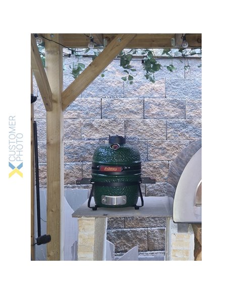 13&quot Ceramic Kamado BBQ  Grill Egg | DA-SE13