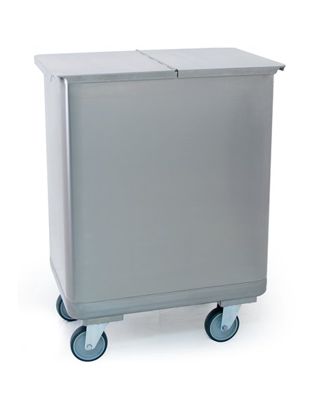Catering Ingredient Bin Trolley Stainless steel 120 litres  | DA-THAER47