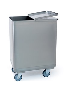 Catering Ingredient Bin Trolley Stainless steel 120 litres  | DA-THAER47 2