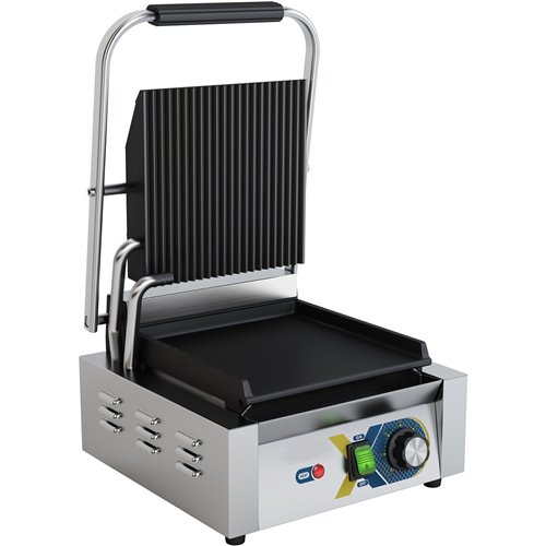 Heavy Duty Panini Contact grill Single Ribbed/Smooth | DA-EGD10B