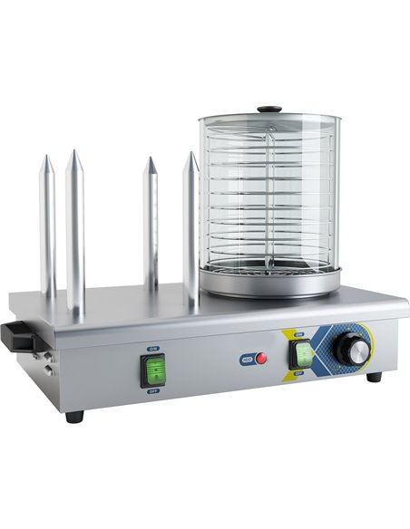 Commercial Hot dog warmer 4 bun spikes | DA-HDW4